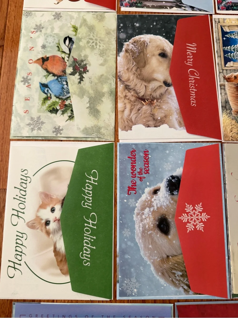 New Lot of 11 Assorted Christmas Holiday Greeting Cards